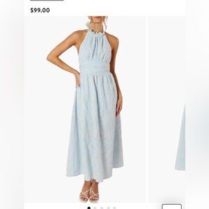 Petal & Pup Light Blue Midi Dress